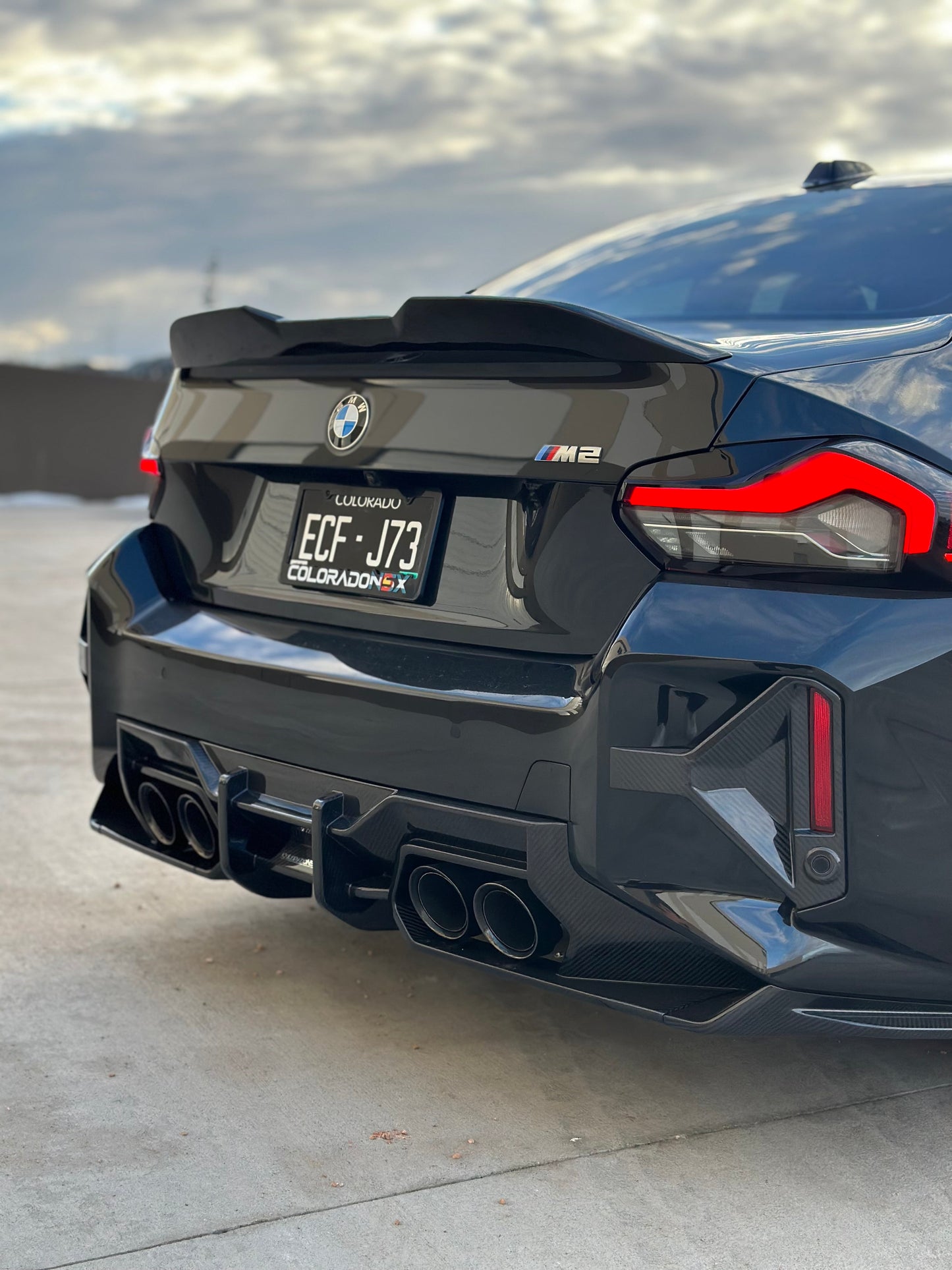 G87 M2 SQ Carbon Fiber Rear Diffuser