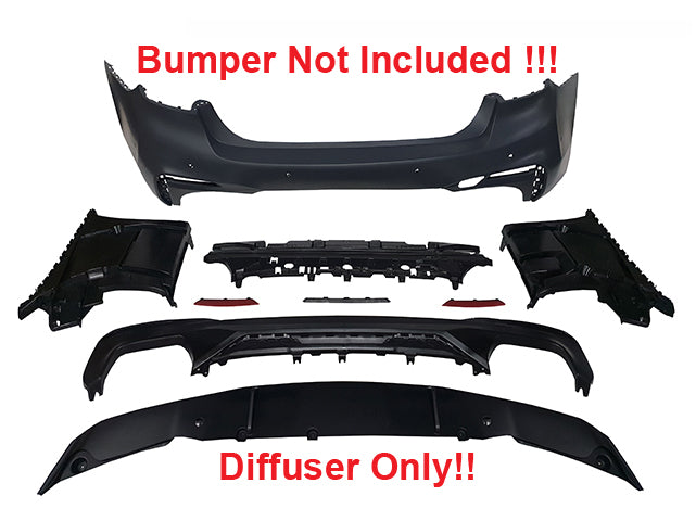 2017-2020 BMW G30 PRE-LCI M-Performance Style Rear Diffuser Only