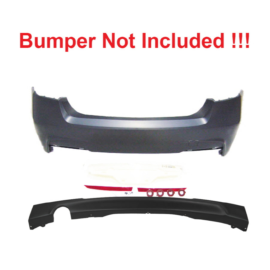 2012-2018 BMW F30 F31  M-Tech Style Diffuser Only