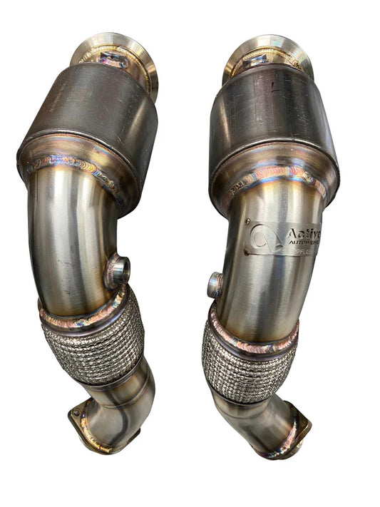 Active Autowerke - Catted Downpipes || S63/N63 (X5M/X6M) (X550i/X650i)