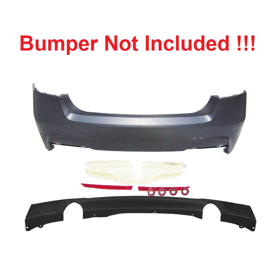 2012-2018 BMW F30 F31  M-Tech Style Diffuser Only