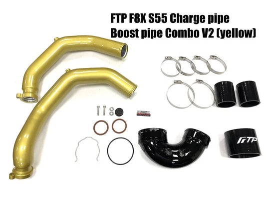 FTP - Charge Pipe + Boost Pipe V2 Yellow, Blue or Red || S55 F8X