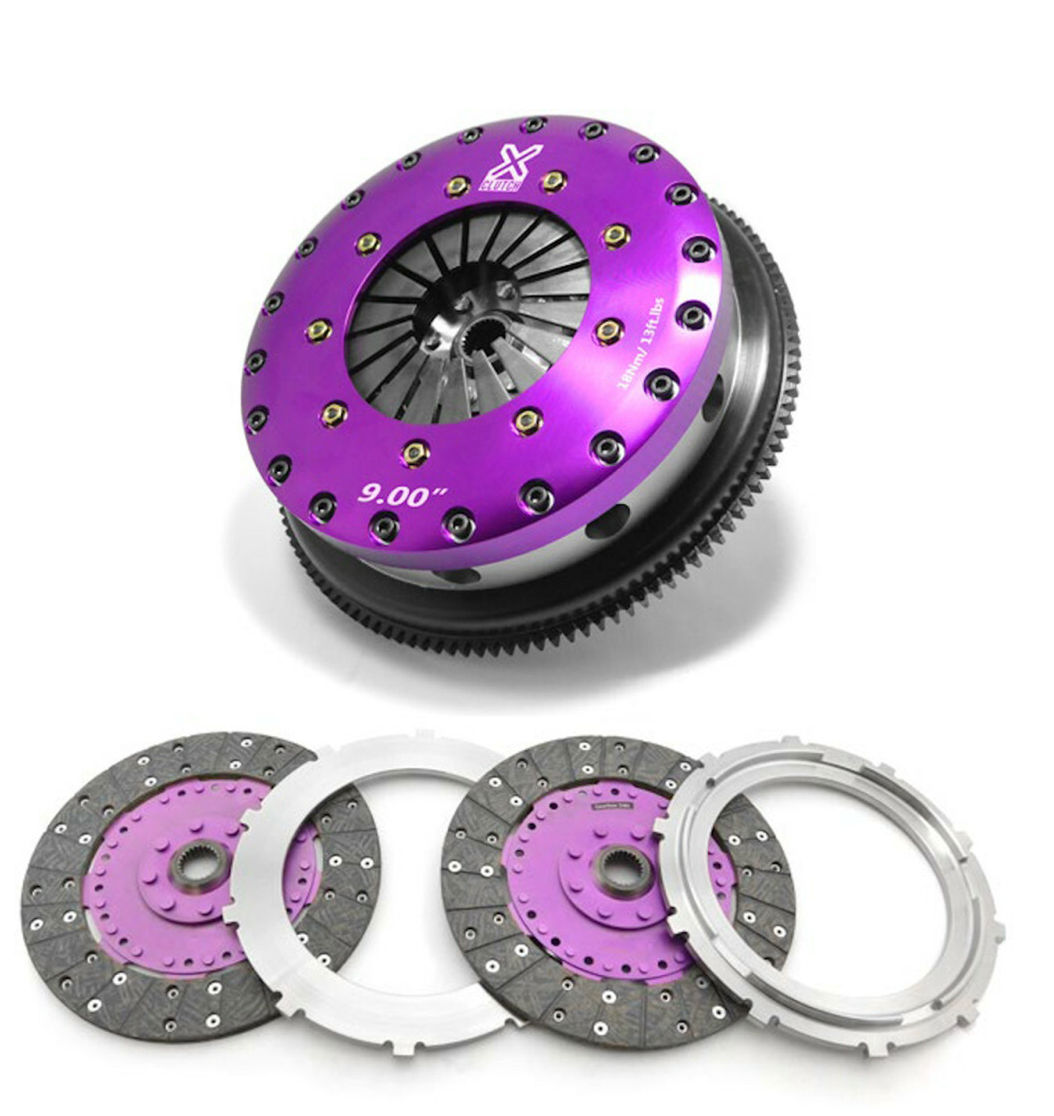 XClutch 9" Solid Ceramic Twin Disc Clutch Kit, XKBM23596-2E 2011+