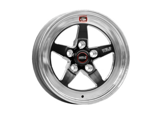 Weld S71 15x10 / 5x120mm BP / 7.5in. BS Black Wheel (Medium Pad) - Non-Beadlock