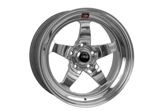 Weld S71 18x8 / 5x120mm BP / 5.1in. BS Polished Wheel (High Pad) - Non-Beadlock